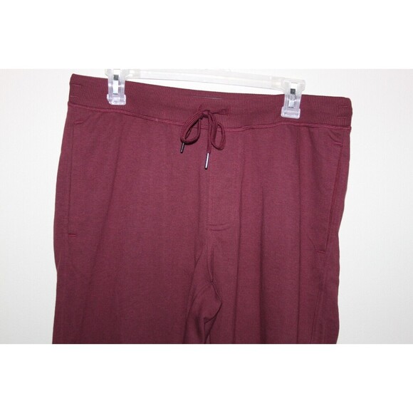 Weatherproof Vintage 1948 Mens Sweat Pants Maroon Drawstring Pockets Slim Fit M - Picture 2 of 7